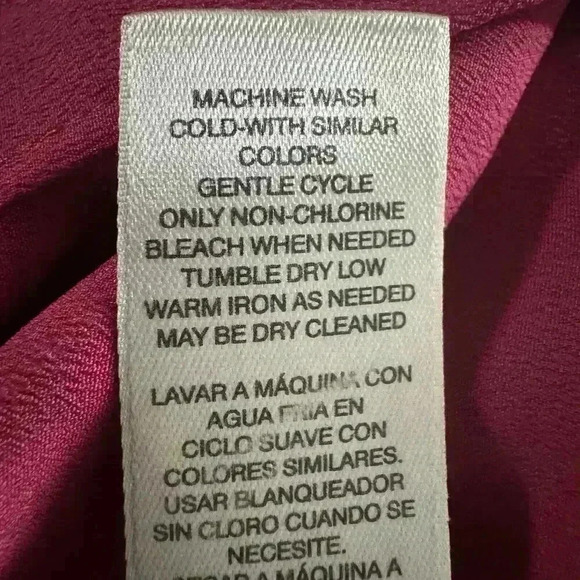 Chicos Women’s 2 US L Cold Shoulder Tunic Hidden Button Long Sleeve Blouse Top - Picture 10 of 11